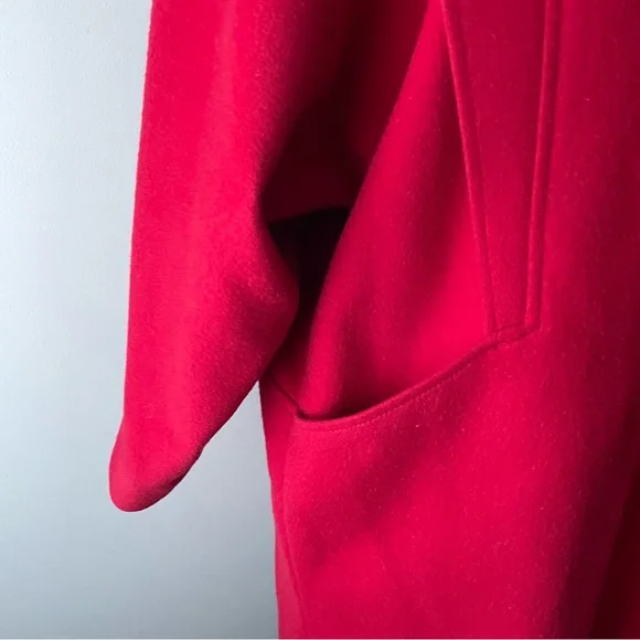 Vintage Ruby Red Women's Cape Coat - Picture 8 of 12